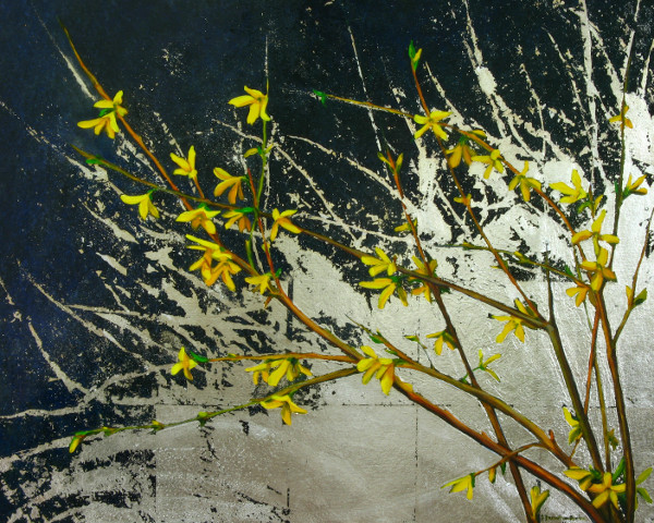 Hope of Spring (with silver leaf)
