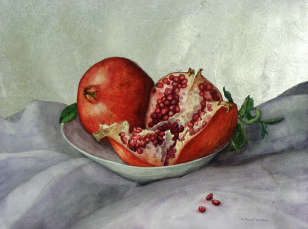 Pomegranates with Silver