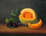Cantaloupe and Grapes