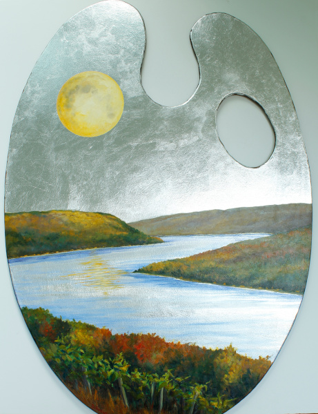 Harvest Moon Over Keuka Lake (Palettes of Keuka 2023)